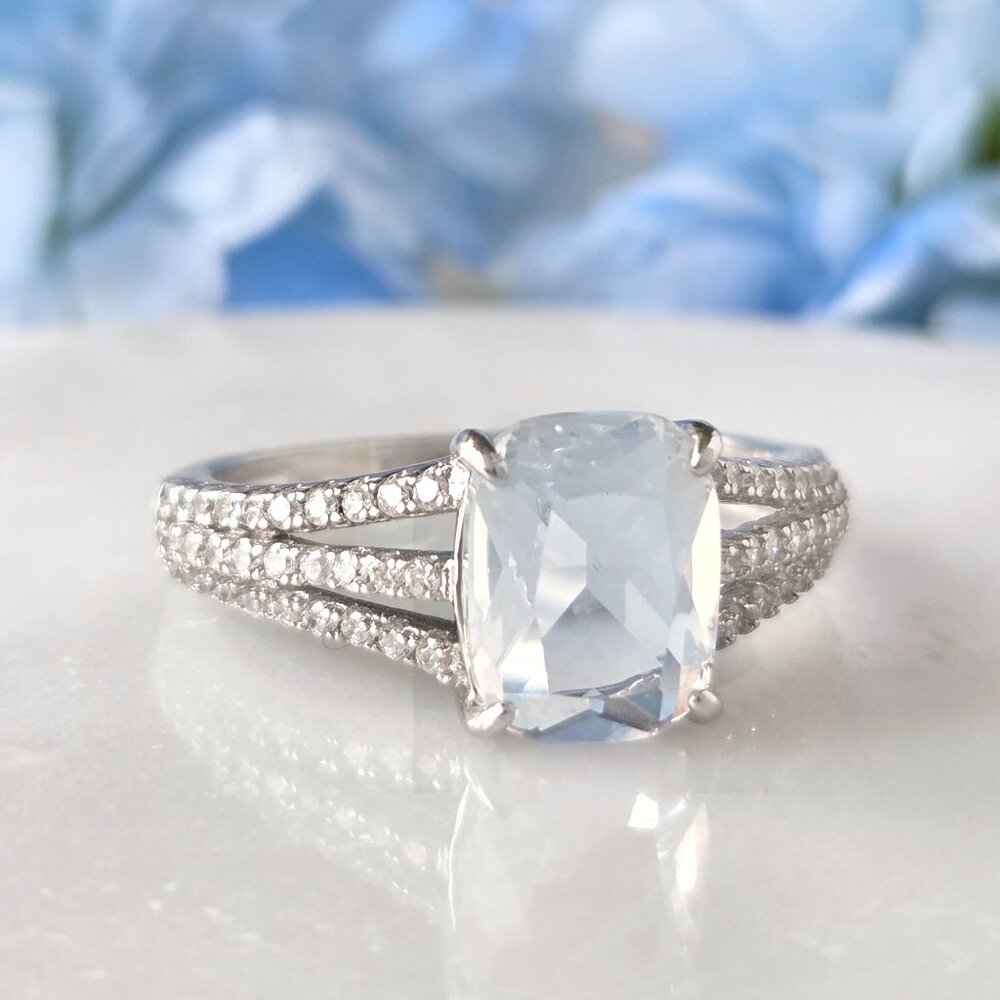 Moonstone Ring, 925 Sterling Silver Charmed Aroma